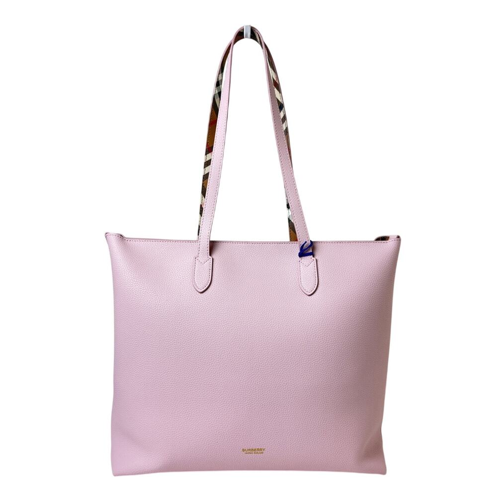 Burberry Blush Pink Leather Tote with zip - Picture 4 of 11